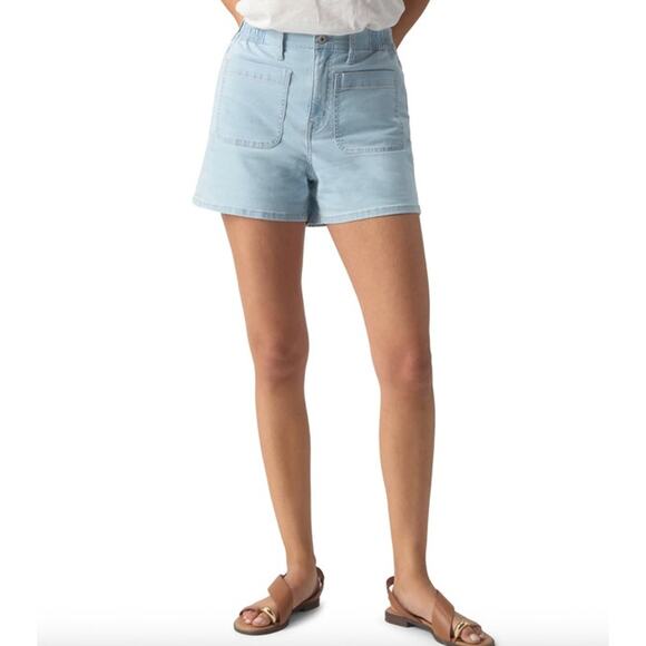 Sanctuary Pants - SANCTUARY Shorts Size 31 NEW Sunny Flashback Short Light Denim Blue Chambray